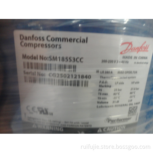 Danfoss Commercial Compressor (SM185S3CC)